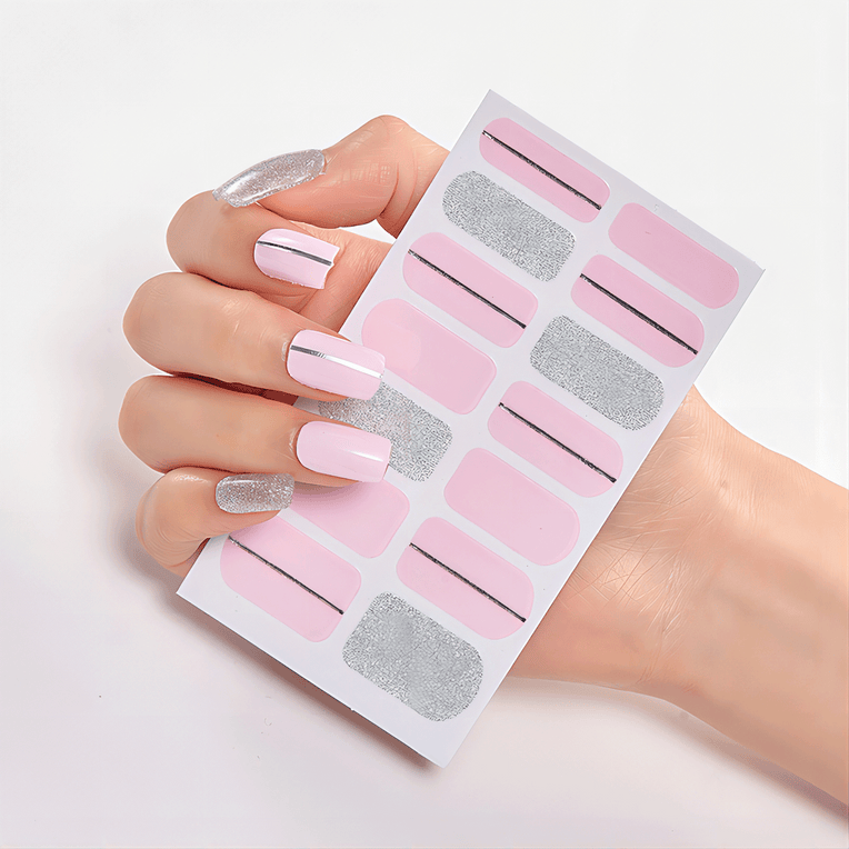 stickers ongles pink lady