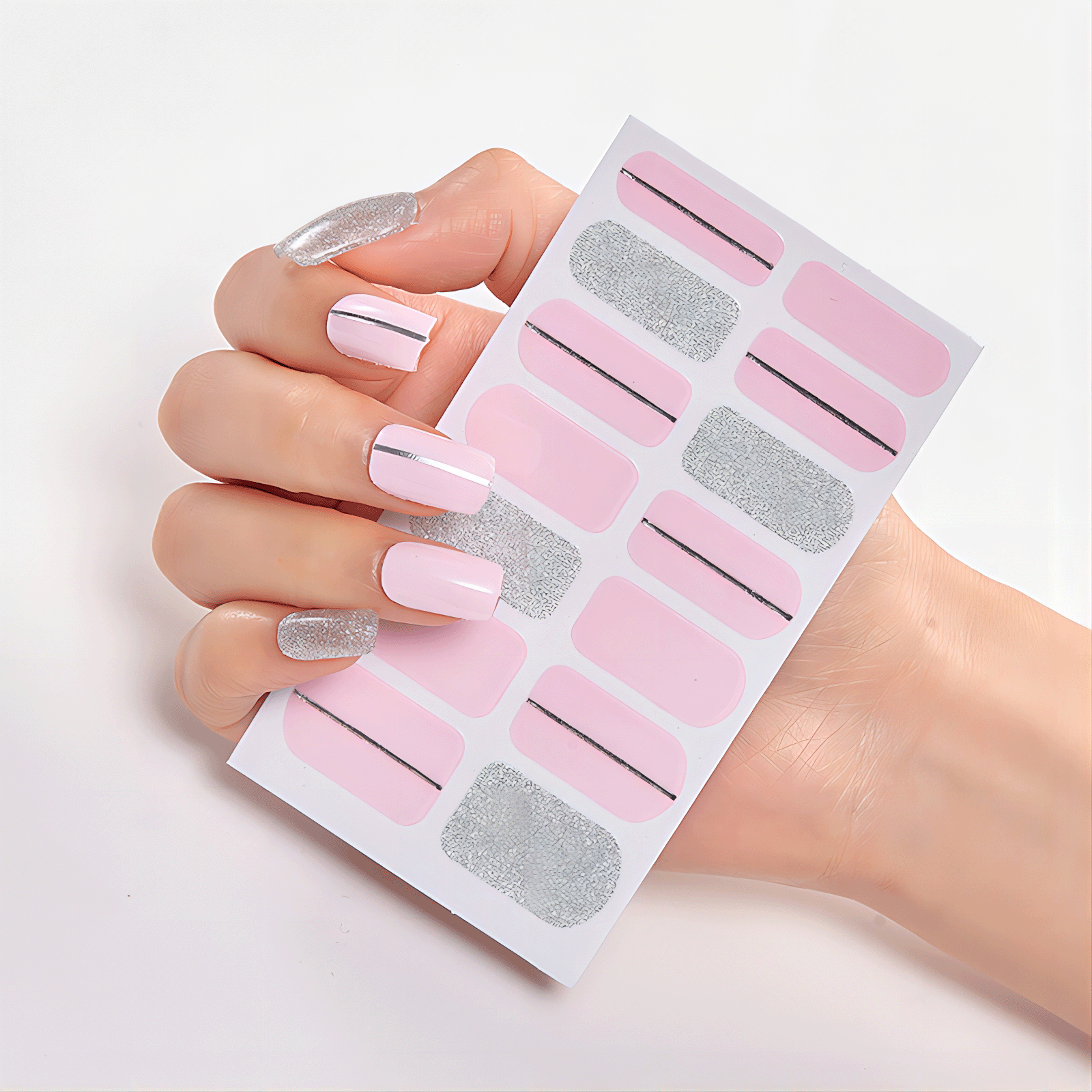 stickers ongles pink lady
