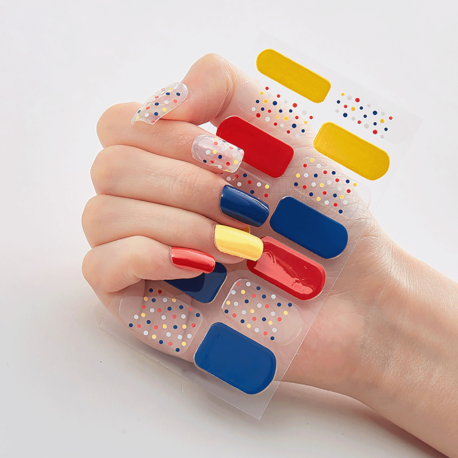 stickers ongles rainbow